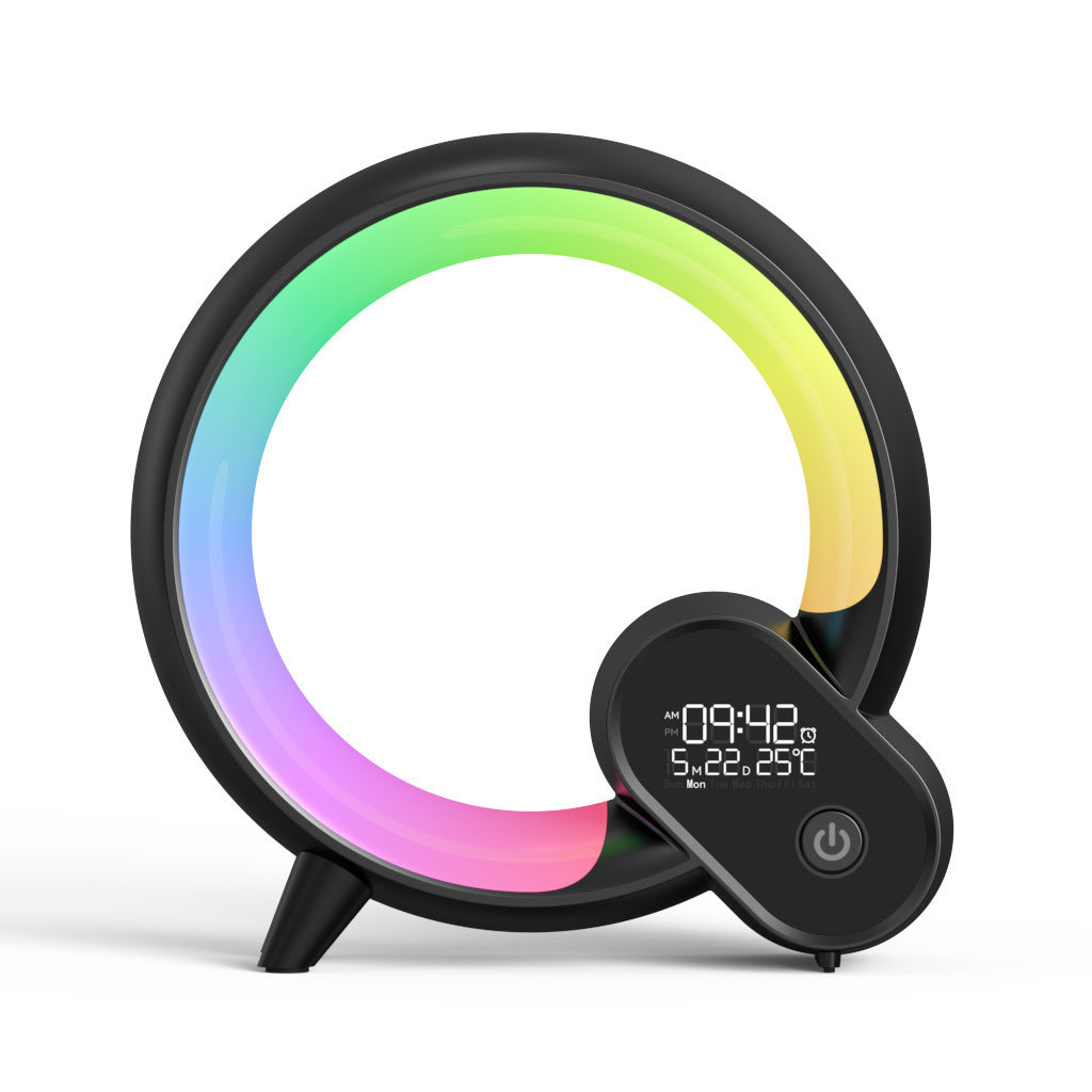 Creative Q Light Sunrise Alarm Clock - Bluetooth Speaker with Atmosphere Light